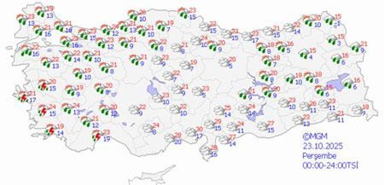 Meteoroloji saat vererek uyardı: Yarına dikkat Ani sel, su baskını, yıldırım...
