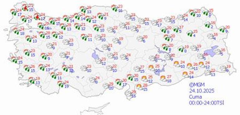 Meteoroloji saat vererek uyardı: Yarına dikkat Ani sel, su baskını, yıldırım...