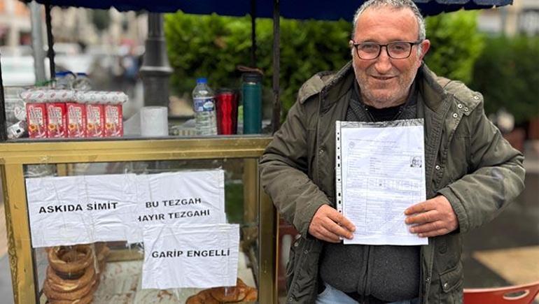 Engelli simitçiden yürek ısıtan iyilik: Parası olana da olmayana da simit veriyorum