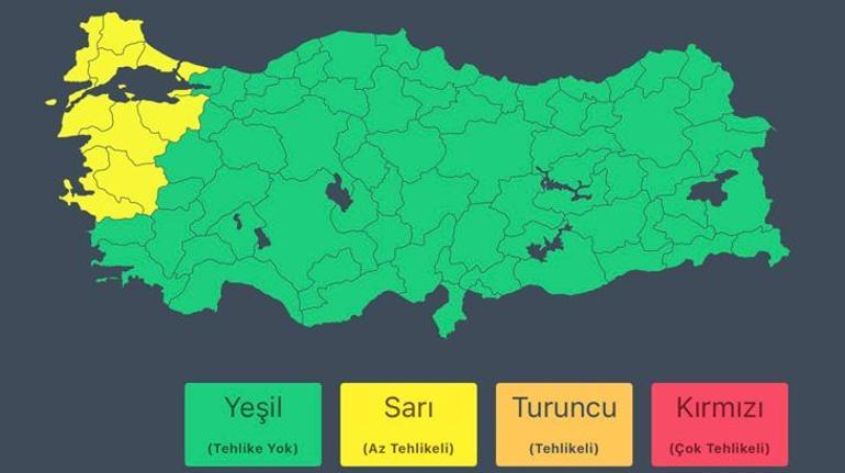 Dolu uyarısı gelmişti İstanbulda şiddetli sağanak yağış başladı