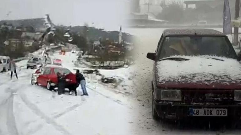 3 ilde sağanak ve dolu şoku Sokaklar beyaza büründü