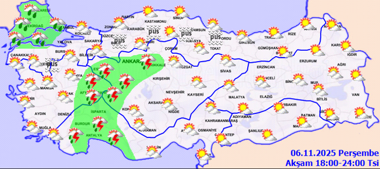30 ilde kuvvetli sağanak uyarısı Aralarında İstanbul da var: Şemsiyesiz dışarı çıkmayın