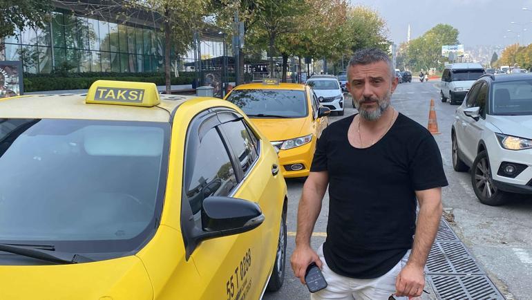 Taksi şoförünün faciayı önleyen manevrası kamerada Hayat kurtaran 3 saniye