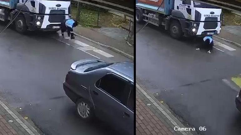 69107a5936206bb89d50ab0a Belediye işçisi feci şekilde can vermişti! Korkunç kazanın görüntüsü ortaya çıktı