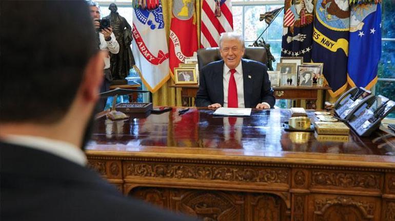 6912423af673ab5ac3671da4 Son dakika haberi: Beyaz Saray'da tarihi gün! Trump ile Şara bir araya geldi! Sezar yaptırımları askıya alındı