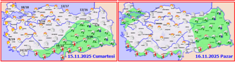 Meteorolojiden uyarı: Sıcaklıklar sert d&uuml;ş&uuml;yor Bu illerde yaşayanlar dikkat... Hafta sonu kar var