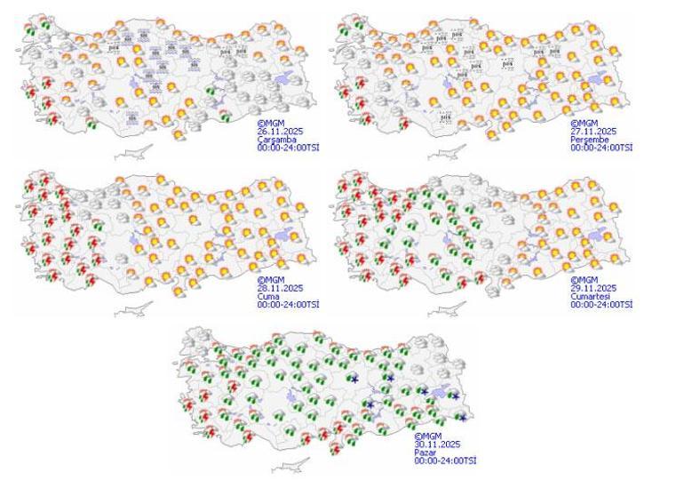 Meteoroloji’den kritik uyarı Tüm yurdu etkisi altına alacak: Kar, sağanak ve fırtına alarmı