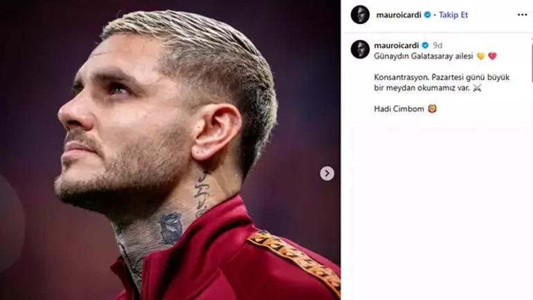 Galatasarayda Icardiden Fenerbahçe derbisi paylaşımı