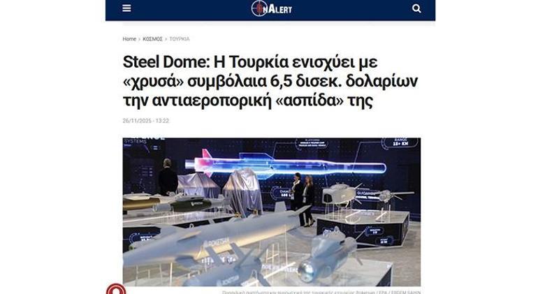 Türkiye’nin Çelik Kubbesi, Atina ve Tel Aviv’de yankılandı ‘Kötü haber’ diyerek duyurdular: ‘Dünyayı hayrete düşüren sistem’