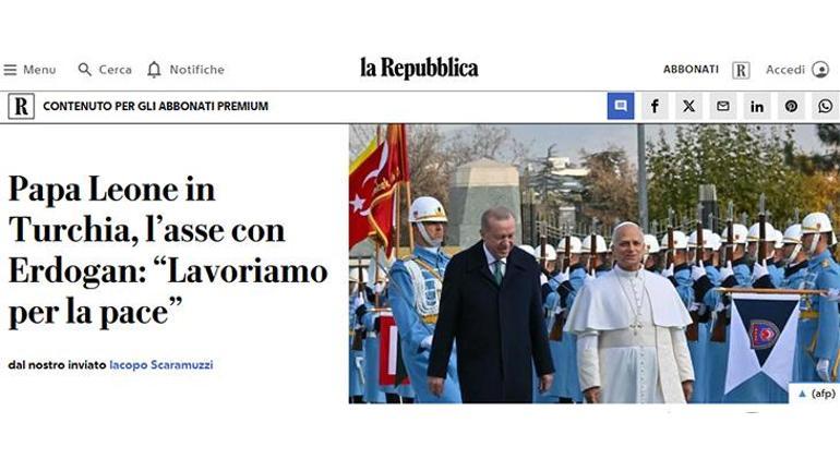 Papa 14. Leonun Türkiye ziyareti İtalyan medyasında Barış ve diyalog için kilit ülke, Doğu ile Batı arasında köprü