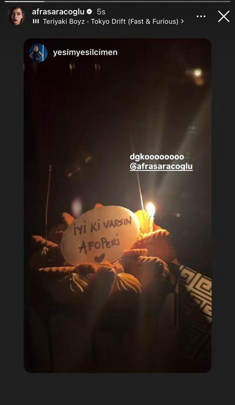 Afra Saraçoğluna doğum günü sürprizi Arkadaşının taktığı lakap dikkat çekti