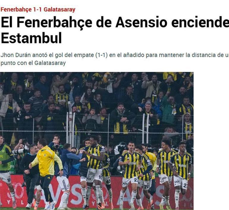 Avrupa basınında Fenerbahçe - Galatasaray yankısı Sanenin golü sonrası skandal