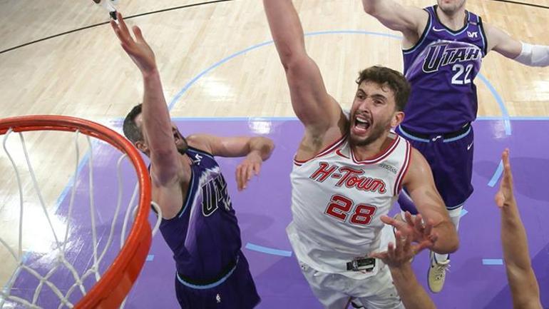 Alperen Şengünün rekor egalesi yetmedi Houston Rockets, Utah Jazze boyun eğdi