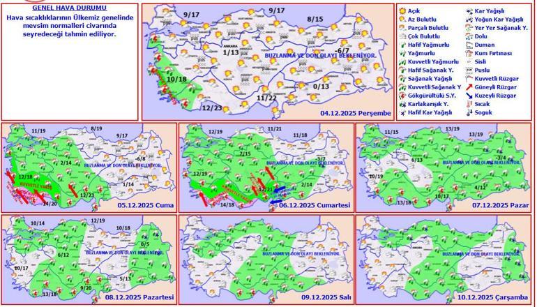 Son dakika... Meteoroloji uyardı Günlerce sürecek: Kar, sağanak ve soğuk hava...