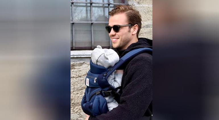 Tolga Sarıtaştan oğlu Ail ile iç ısıtan fotoğraf