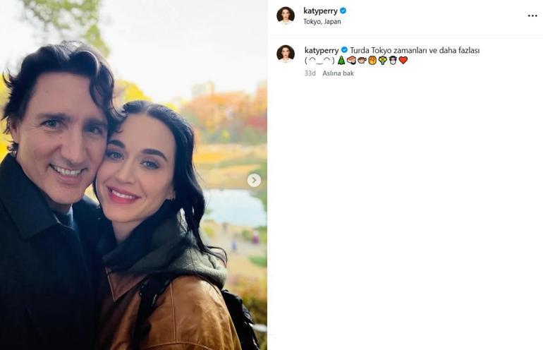 Artık saklamıyorlar Katy Perryden Justin Trudeau ile Instagramda ilk kare