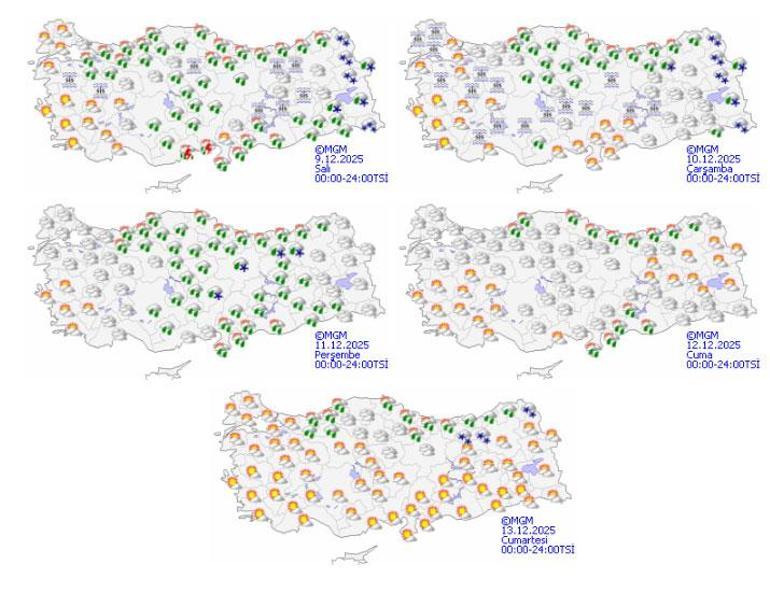 Son dakika... Meteoroloji yeni hafta için uyardı Kuvvetli yağış, kar ve fırtına geliyor