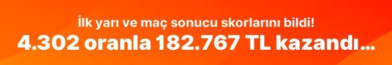 İlk yarı ve maç sonucu skorlarını bildi 4.302 oranla 182.767 TL kazandı…