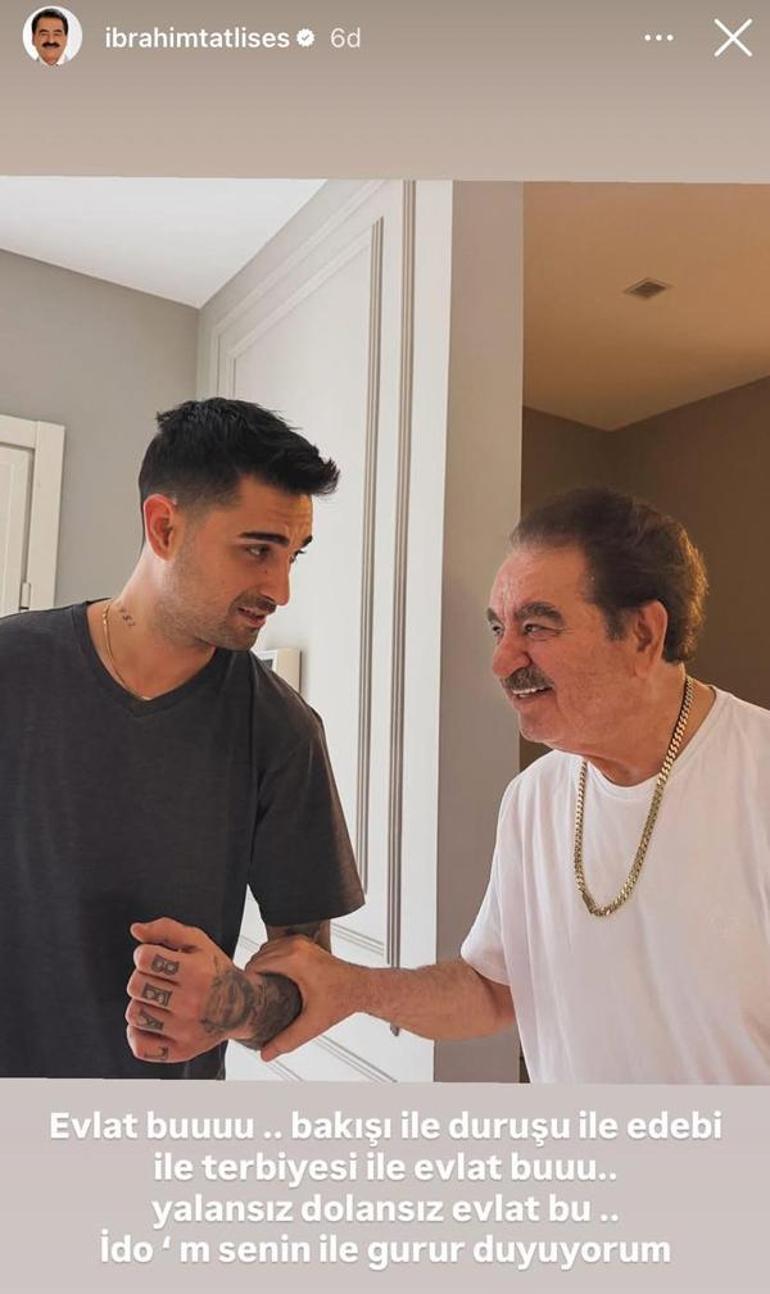 İbrahim Tatlısesten olay paylaşım Yalansız dolansız evlat bu