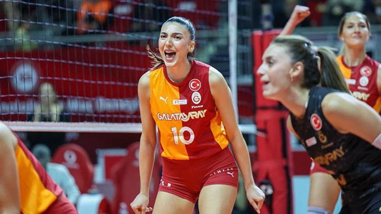 Galatasaray, Beşiktaşı set vermeden mağlup etti