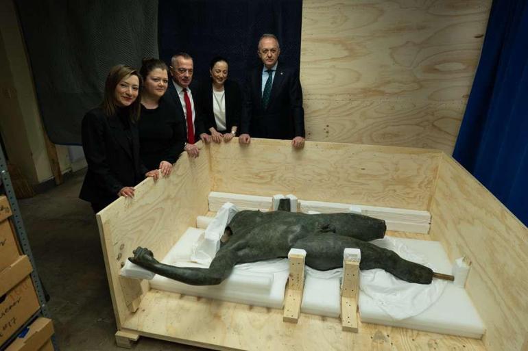 New York’tan Ankara’ya tarihi dönüş Kaçırılan İmparator Heykeli anavatanında