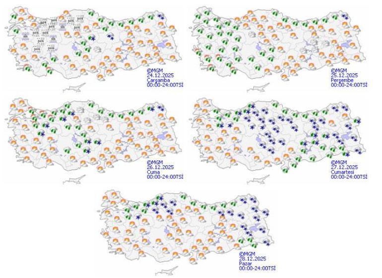 Son dakika… Meteoroloji ve AKOM’dan yeni uyarı Yeni yıl öncesi kar sürprizi: İstanbul dahil