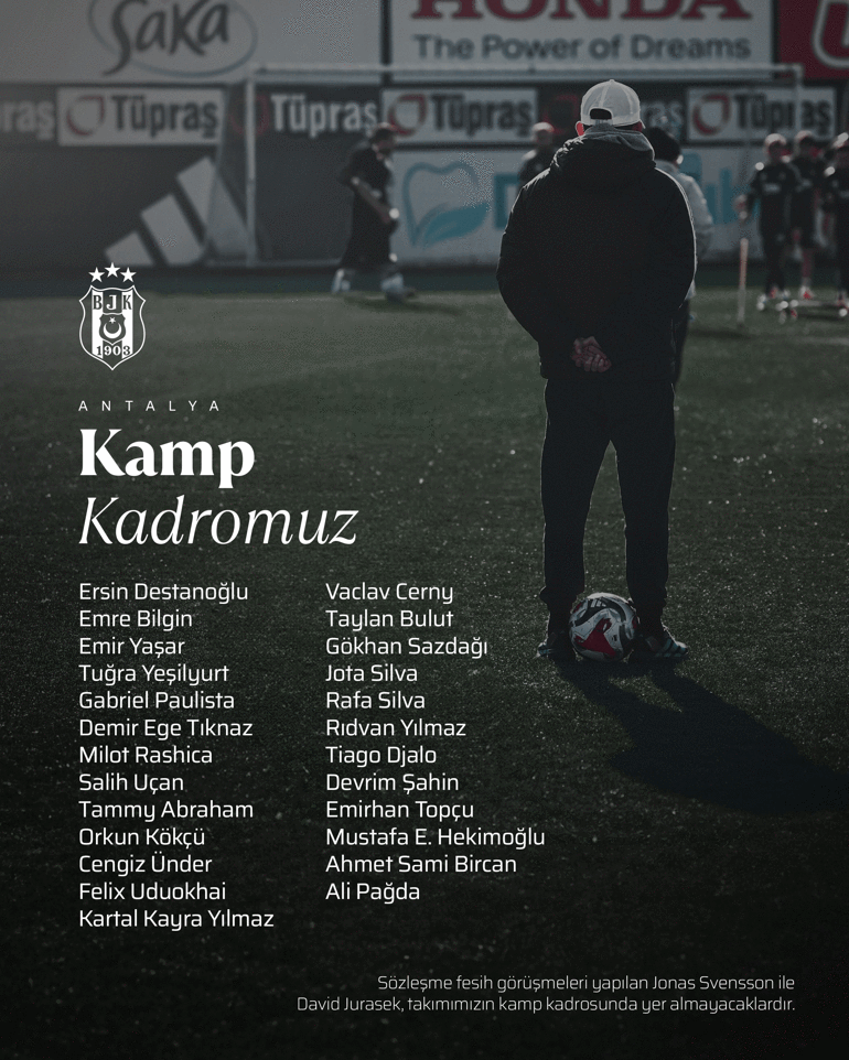 Beşiktaştan resmi ayrılık açıklaması Görüşmeler başladı