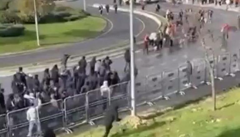 Süper Kupada Galatasaray - Fenerbahçe finali öncesi ortalık karıştı Taraftarlar arasında kavga