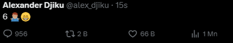 Eski Fenerbahçeli Djikudan Guendouzi paylaşımı