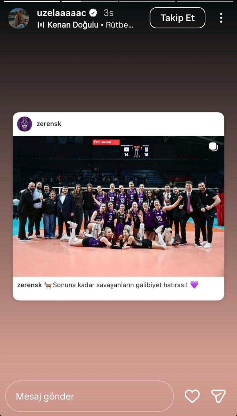 Zerenden Fenerbahçeye Rütbeni Bileceksin göndermesi Saliha Şahin: Bu maçı bitirmelisin dedim