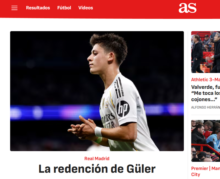 İspanyol basını yazdı: Arda Güler, Real Madridi öfkeden kurtardı