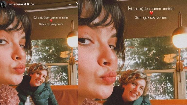 Sinem Ünsal annesinin doğum gününü kutladı Seni çok seviyorum