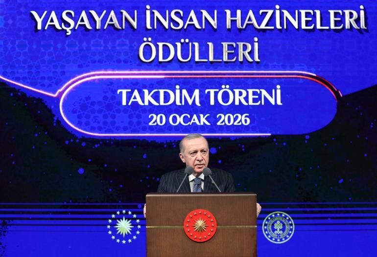 Son dakika... Cumhurbaşkanı Erdoğan: Sanatta köklü bir birikime sahibiz