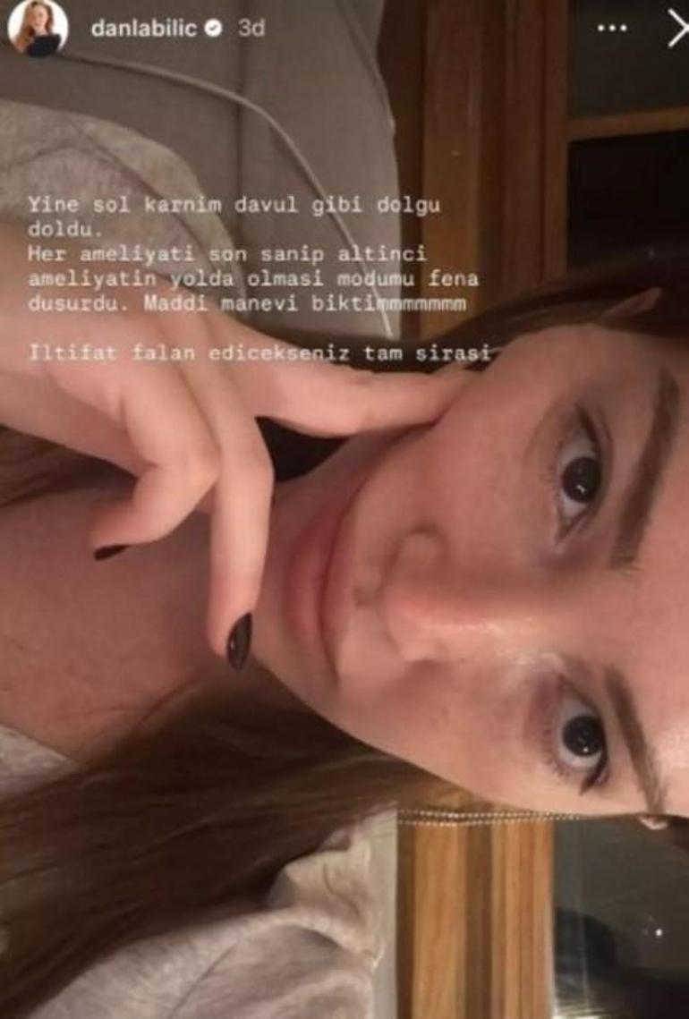 Vücuduna yayılan dolgulardan kurtulamıyor Danla Bilic altıncı kez ameliyat olacak