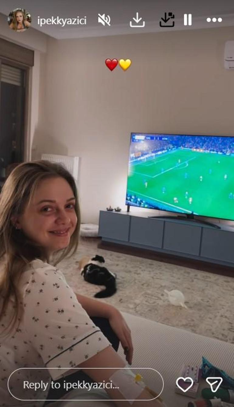 İpek Filiz Yazıcı sevenlerini endişelendirdi Serumlu fotoğraf paylaştı