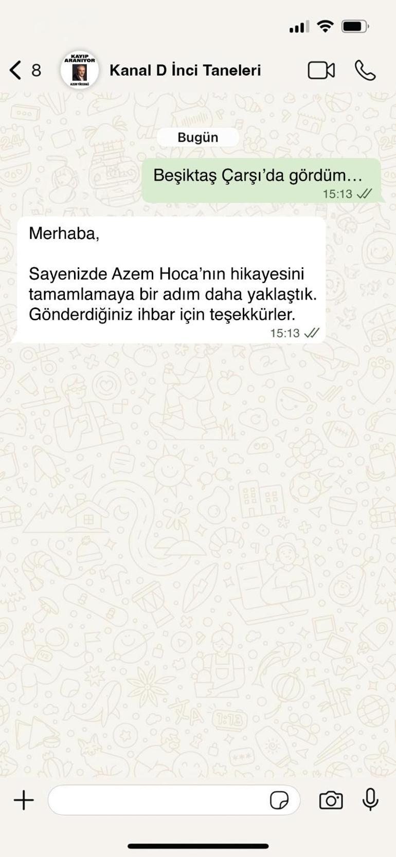 Azem için ihbar yağıyor Whatsapp hattı devrede
