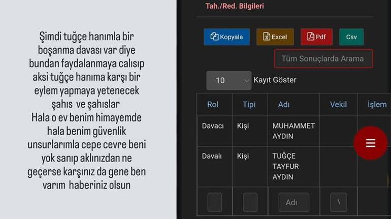 Tuğçe Tayfurdan ihanet ve aldatma iddiası Eşi Muhammet Aydından jet hızında yanıt