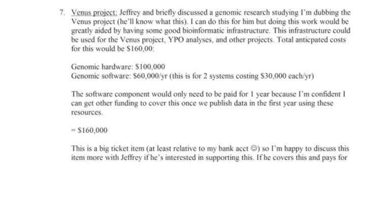 Epsteinin son sırrı Venüs Projesi Ömrünü uzatmak için genetik testlere girdi