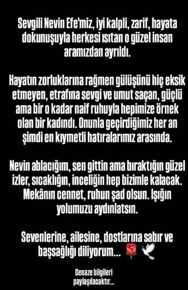 Yoğun bakımda tedavi görüyordu Yeşilçam oyuncusu Nevin Efe hayatını kaybetti