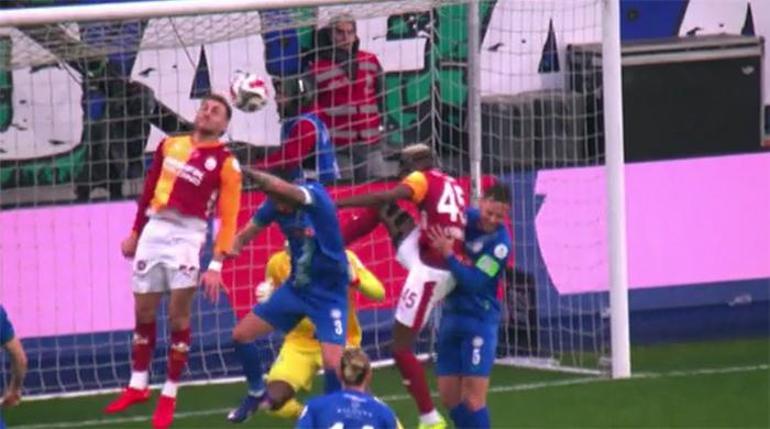 Rizespor-Galatasaray maçının tartışmalı pozisyonları Trioda değerlendirildi Sahada kesin ofsayt verirdim