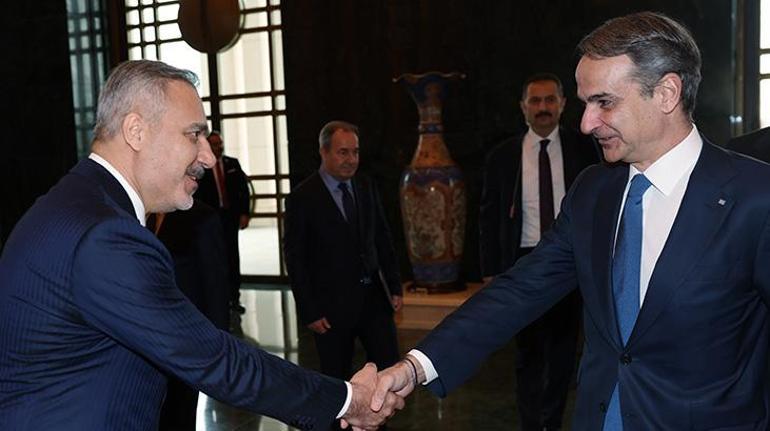 Cumhurbaşkanı Erdoğan, Yunanistan Başbakanı Miçotakis ile görüştü