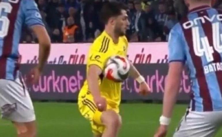 Trabzonspor-Fenerbahçe maçında kritik pozisyon Gol öncesi itiraz geldi