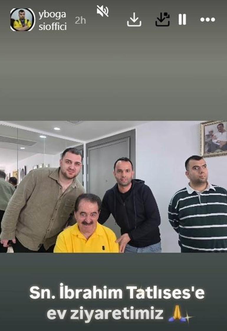 Sosyal medyayı sallayan buluşma Kadiköy Boğası, İbrahim Tatlısesin evine konuk oldu