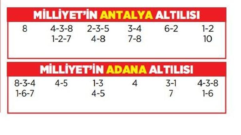 Altılı ganyanda bugün (17 Şubat)