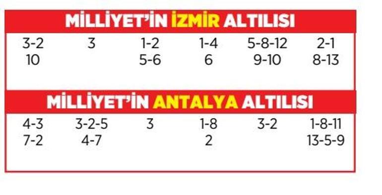 Altılı ganyanda bugün (19 Şubat)
