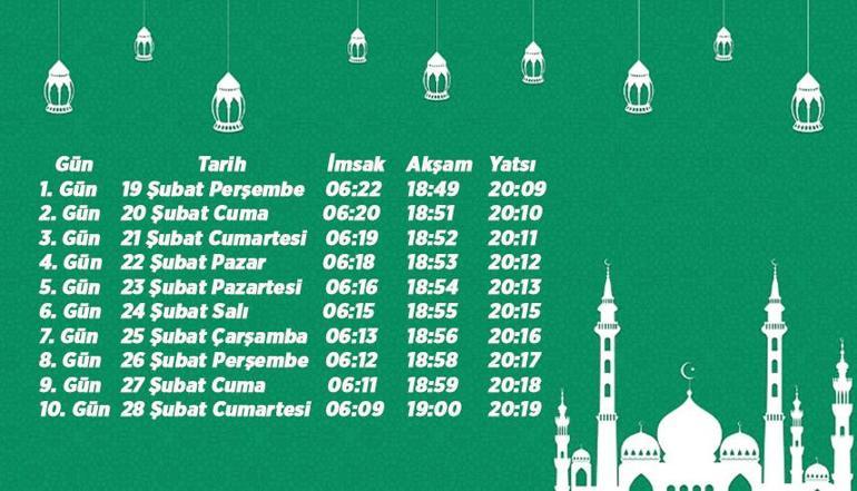 İMSAKİYE İSTANBUL ANKARA İZMİR: 2026 İl İl İftar ve Sahur Vakitleri (Ramazan Takvimi) Diyanet İftar Saat Kaçta, İmsak Vakti Ne Zaman (İMSAKİYE 2026)