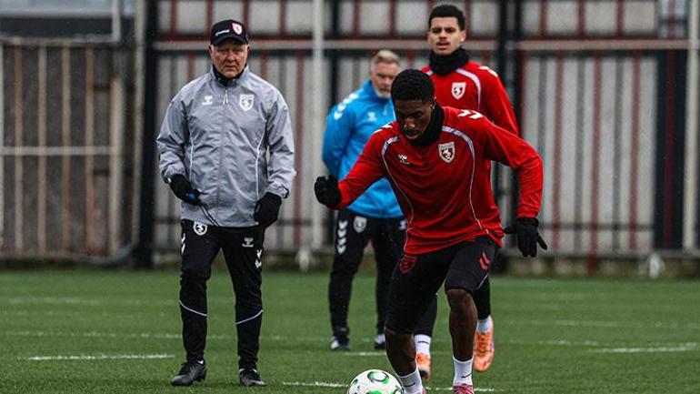Samsunspor, Shkendija maçının hazırlıklarına başladı