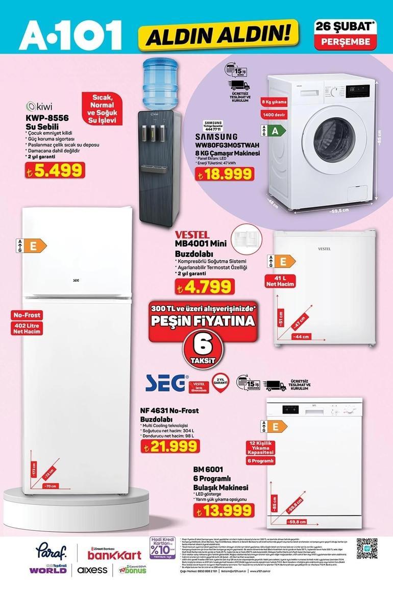 A101 AKTÜEL İNDİRİMLERİ | A101 Aldın Aldın 26 Şubat Perşembe aktüel kataloğunda hangi ürünler satışa çıktı Dijital Termos, Saç Kurutma Makinesi, Akıllı Hava Temizleyici, Erkek Bakım Seti