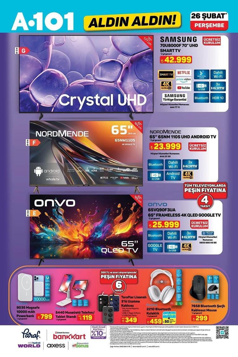 A101 AKTÜEL İNDİRİMLERİ | A101 Aldın Aldın 26 Şubat Perşembe aktüel kataloğunda hangi ürünler satışa çıktı Dijital Termos, Saç Kurutma Makinesi, Akıllı Hava Temizleyici, Erkek Bakım Seti