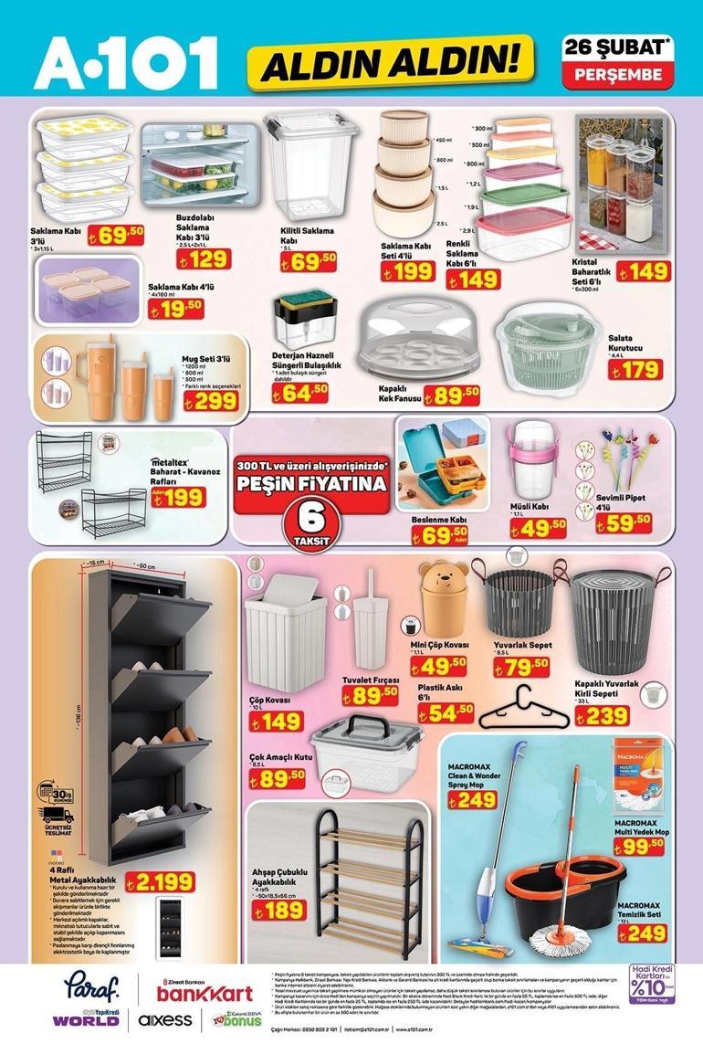 A101 AKTÜEL İNDİRİMLERİ | A101 Aldın Aldın 26 Şubat Perşembe aktüel kataloğunda hangi ürünler satışa çıktı Dijital Termos, Saç Kurutma Makinesi, Akıllı Hava Temizleyici, Erkek Bakım Seti